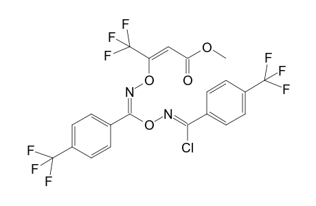 Methyl 3-({(p-<trifluoromethyl>phenyl)[4'-(trifluoromethyl)phenyl]chloromethylene}amino)oxy-4,4,4-trifluorobut-2-enoate