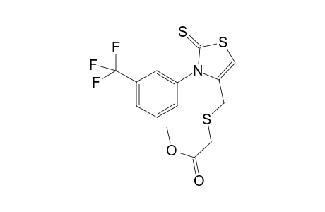 [2-Thioxo-3-(3-trifluoromethylphenyl)-2,3-dihydrothiazol-4-ylmethylsulfanyl]-acetic acid methyl ester