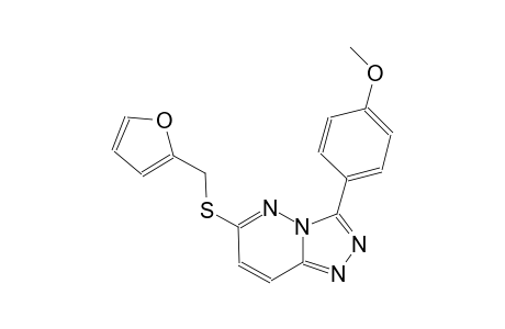 [1,2,4]triazolo[4,3-b]pyridazine, 6-[(2-furanylmethyl)thio]-3-(4-methoxyphenyl)-