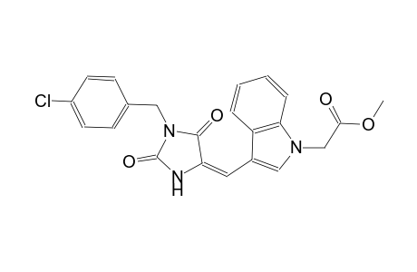 methyl (3-{(E)-[1-(4-chlorobenzyl)-2,5-dioxo-4-imidazolidinylidene]methyl}-1H-indol-1-yl)acetate