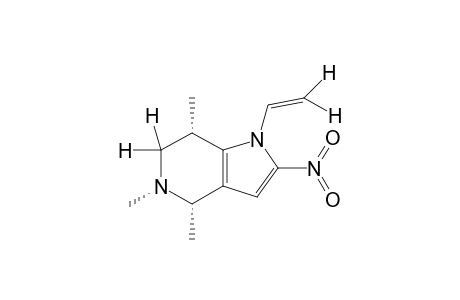 N-VINYL-2-NITRO-4,5,6,7-TETRAHYDRO-4,5,7-TRIMETHYLPYRROLO-[3.2-C]-PYRIDINE