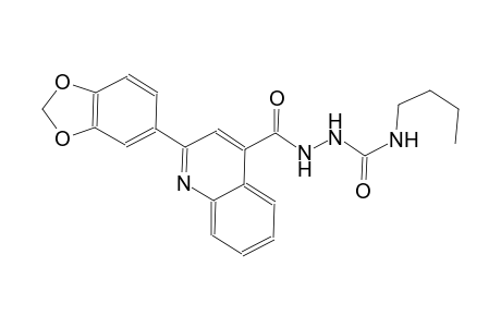 2-{[2-(1,3-benzodioxol-5-yl)-4-quinolinyl]carbonyl}-N-butylhydrazinecarboxamide