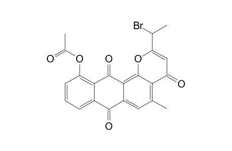 2-(1-BROMOETHYL)-5-METHYL-4,7,12-TRIOXO-7,12-DIHYDRO-4H-NAPHTHO-[2,3-H]-CHROMEN-11-YL-ACETATE