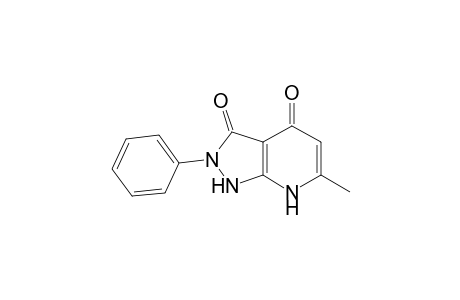 1H-Pyrazolo[3,4-b]pyridine-3,4(2H,7H)-dione, 6-methyl-2-phenyl-
