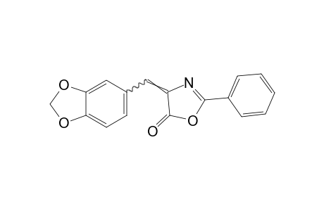 2-phenyl-4-piperonylidene-2-oxazolin-5-one