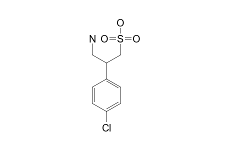 3-AMINO-2-(4-CHLOROPHENYL)-PROPANE-SULFONIC-ACID;SACLOFEN