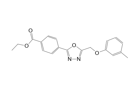 4-(5-m-Tolyloxymethyl-[1,3,4]oxadiazol-2-yl)-benzoic acid ethyl ester