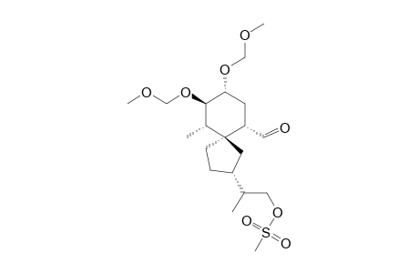 (2RS,5SR,6SR,8RS,9RS,10SR)-2-(2-Mesyloxy-1-methylethyl)-8,9-bis(methoxymethoxy)-10-methylspiro[4.5]decane-6-xarbaldehyde