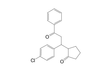 2-[1-(4-chlorophenyl)-3-keto-3-phenyl-propyl]cyclopentanone