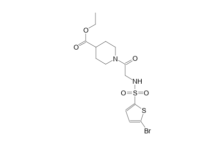 ethyl 1-({[(5-bromo-2-thienyl)sulfonyl]amino}acetyl)-4-piperidinecarboxylate