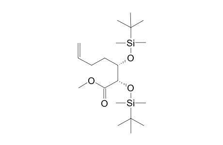 (2S,3S)-2,3-bis[(1',1'-Dimethylethyl)dimethylsilyl)oxy]-6-heptenoic acid - Methyl ester
