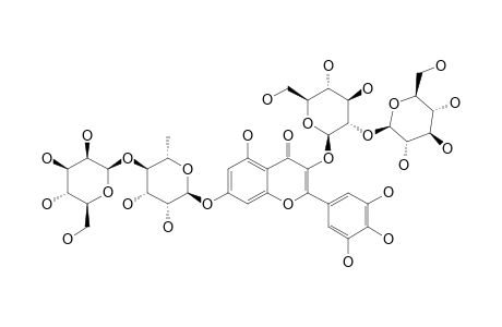 MYRICETIN-3-O-BETA-D-GLUCOPYRANOSYL-(1->2)-BETA-GLUCOPYRANOSYL-7-O-BETA-D-GLUCOPYRANOSYL-(1->4)-ALPHA-RHAMNOPYRANOSIDE