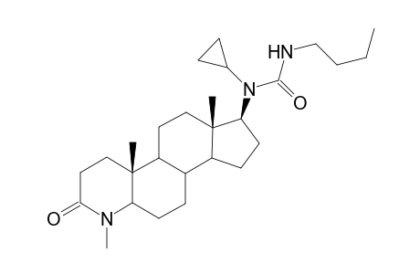 17.beta.-(Ureylene-N-cyclopropyl-N'-butyl)-4-methyl-4-aza-5.alpha.-androstan-3-one