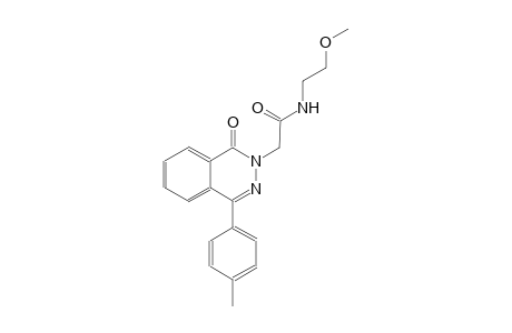 N-(2-methoxyethyl)-2-(4-(4-methylphenyl)-1-oxo-2(1H)-phthalazinyl)acetamide