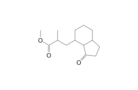 1H-Indene-4-propanoic acid, octahydro-.alpha.-methyl-3-oxo-, methyl ester