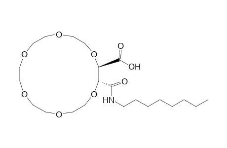 1,4,7,10,13,16-Hexaoxacyclooctadecane-2-carboxylic acid, 3-[(octylamino)carbonyl]-, [2R-(2R*,3R*)]-