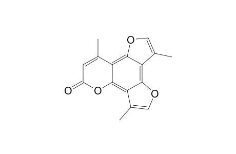 3,6,10-Trimethyl-8H-difuro[2,3-f : 2',3'-h]-(1)-benzopyran-8-one