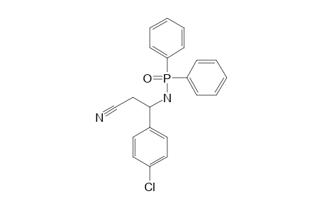 3-(4'-CHLOROPHENYL)-3-(N-DIPHENYLPHOSPHINOYLAMINO)-PROPANITRILE