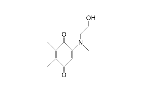 2-(2-Hydroxyethyl)methyl-amino-5,6-dimethyl-1,4-benzoquinone