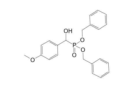 Dibenzyl [hydroxy-(4-methoxy-phenyl)-methyl]-phosphonate