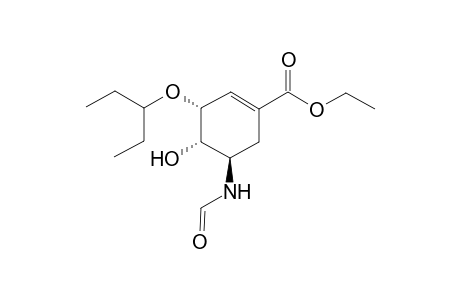 (3R,4S,5R)-3-(1-ethylpropoxy)-5-formamido-4-hydroxy-cyclohexene-1-carboxylic acid ethyl ester