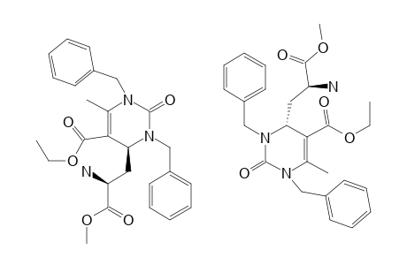 (4R,2'S)-4-(2'-AMINO-2'-METHOXYCARBONYL-ETHYL)-1,3-DI-N-BENZYL-6-METHYL-2-OXO-1,2,3,4-TETRAHYDRO-PYRIMIDINE-5-CARBOXYLIC-ACID-ETHYLESTER