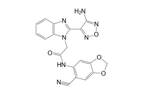 1H-1,3-Benzimidazole-1-acetamide, 2-(4-amino-1,2,5-oxadiazol-3-yl)-N-(6-cyano-1,3-benzodioxol-5-yl)-