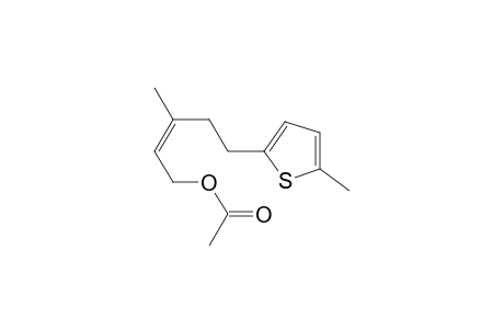 [(Z)-3-methyl-5-(5-methyl-2-thienyl)pent-2-enyl] acetate