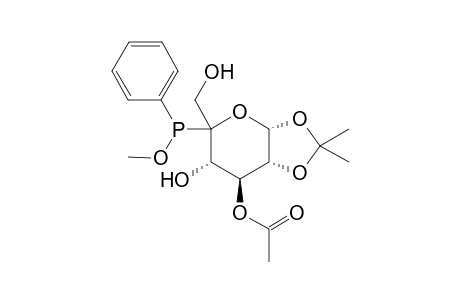 (5R)-3-O-Acetyl-5-deoxy-1,2-O-isopropylidene-5-[(R)-(methoxy)phenylphosphinyl]-.alpha.D-xylo-hexofuranose