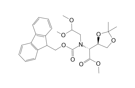 Methyl (R)-[(2,2-Dimethoxyethyl)(9H-fluoren-9-ylmethoxycarbonyl)amino][(R)-2,2-dimethyl-1,3-dioxolen-4-yl]acetate