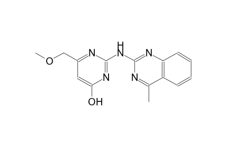 6-(methoxymethyl)-2-[(4-methyl-2-quinazolinyl)amino]-4-pyrimidinol