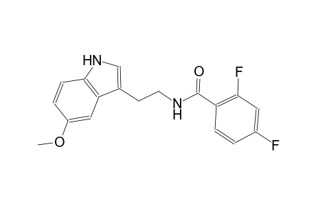 2,4-difluoro-N-[2-(5-methoxy-1H-indol-3-yl)ethyl]benzamide