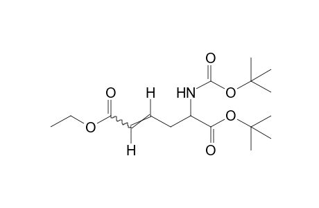 5-(carboxyamino)-2-hexenedioic acid, N,6-di-tert-butyl ethyl ester