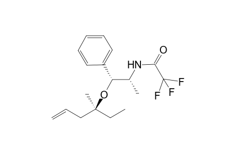 (4S,1'R,2'R)-4-Methyl-4-(2'-trifluoroacetamido-1'-phenylpropoxy)hex-1-ene
