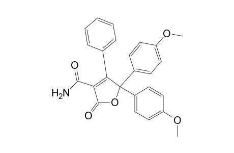 3-Furancarboxamide, 2,5-dihydro-5,5-bis(4-methoxyphenyl)-2-oxo-4-phenyl-