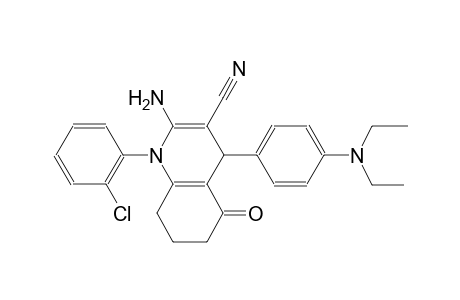 3-quinolinecarbonitrile, 2-amino-1-(2-chlorophenyl)-4-[4-(diethylamino)phenyl]-1,4,5,6,7,8-hexahydro-5-oxo-