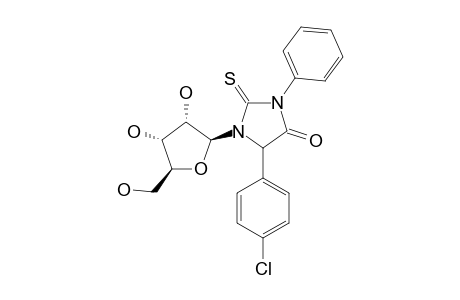 1-(BETA-D-RIBOFURANOSYL)-5-(4-CHLOROPHENYL)-3-PHENYL-2-THIOXOIMIDAZOLIDIN-4-ONE