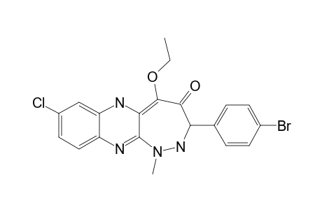 3-(PARA-BrOMOPHENYL)-8-CHLORO-5-ETHOXY-1-METHYL-4-OXO-2,3,4,6-TETRAHYDRO-1H-1,2-DIAZEPINO-[3,4-B]-QUINOXALINE