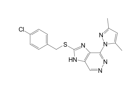 2-[(4-chlorobenzyl)thio]-4-(3,5-dimethylpyrazol-1-yl)-1H-imidazo[4,5-d]pyridazine