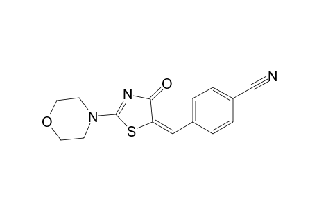 4-((2-Morpholino-4-oxothiazol-5(4H)-ylidene)methyl)benzonitrile