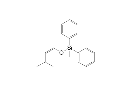 (Z/E)-3-Methyl-1-(methyldiphenylsiloxy)-1-butene