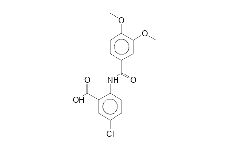 5-Chloro-2-[(3,4-dimethoxybenzoyl)amino]benzoic acid