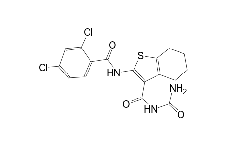 N-(3-{[(aminocarbonyl)amino]carbonyl}-4,5,6,7-tetrahydro-1-benzothien-2-yl)-2,4-dichlorobenzamide