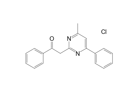 4-Methyl-6-phenyl-2-phenacyl-pyrimidin-hydrochloride