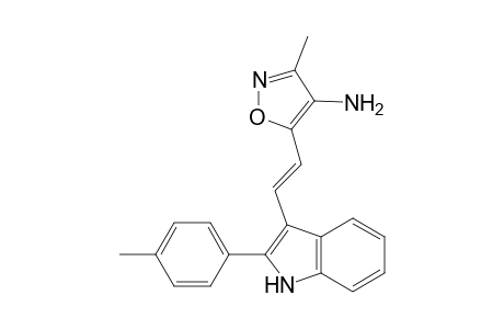 5-{2-[2-(p-methylphenyl)-indol-3-yl]-ethenyl}(3-methyl-4-amino)isoxazole