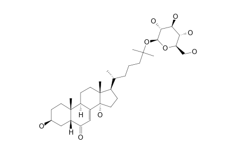 2,22-DIDEOXY-ECDYSONE-25-O-BETA-D-GLUCOPYRANOSIDE