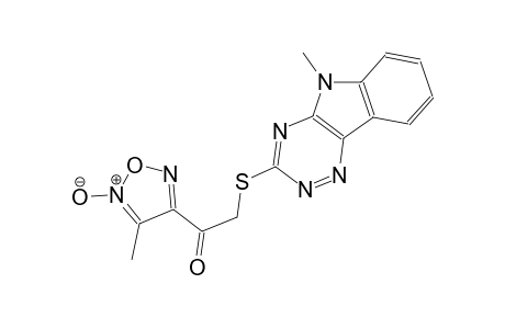 ethanone, 1-(4-methyl-5-oxido-1,2,5-oxadiazol-3-yl)-2-[(5-methyl-5H-[1,2,4]triazino[5,6-b]indol-3-yl)thio]-