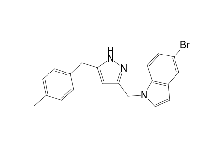 5-Bromo-1-((5-(4-methylbenzyl)-1H-pyrazol-3-yl)methyl)-1H-indole