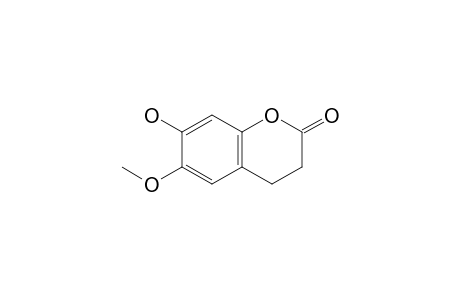 7-hydroxy-6-methoxychroman-2-one