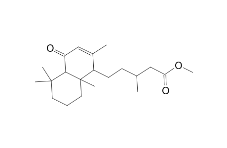 Methyl 5-(2,5,5,8a-tetramethyl-4-oxo-1,4,4a,5,6,7,8,8a-octahydro-1-naphthalenyl)-3-methylpentanoate
